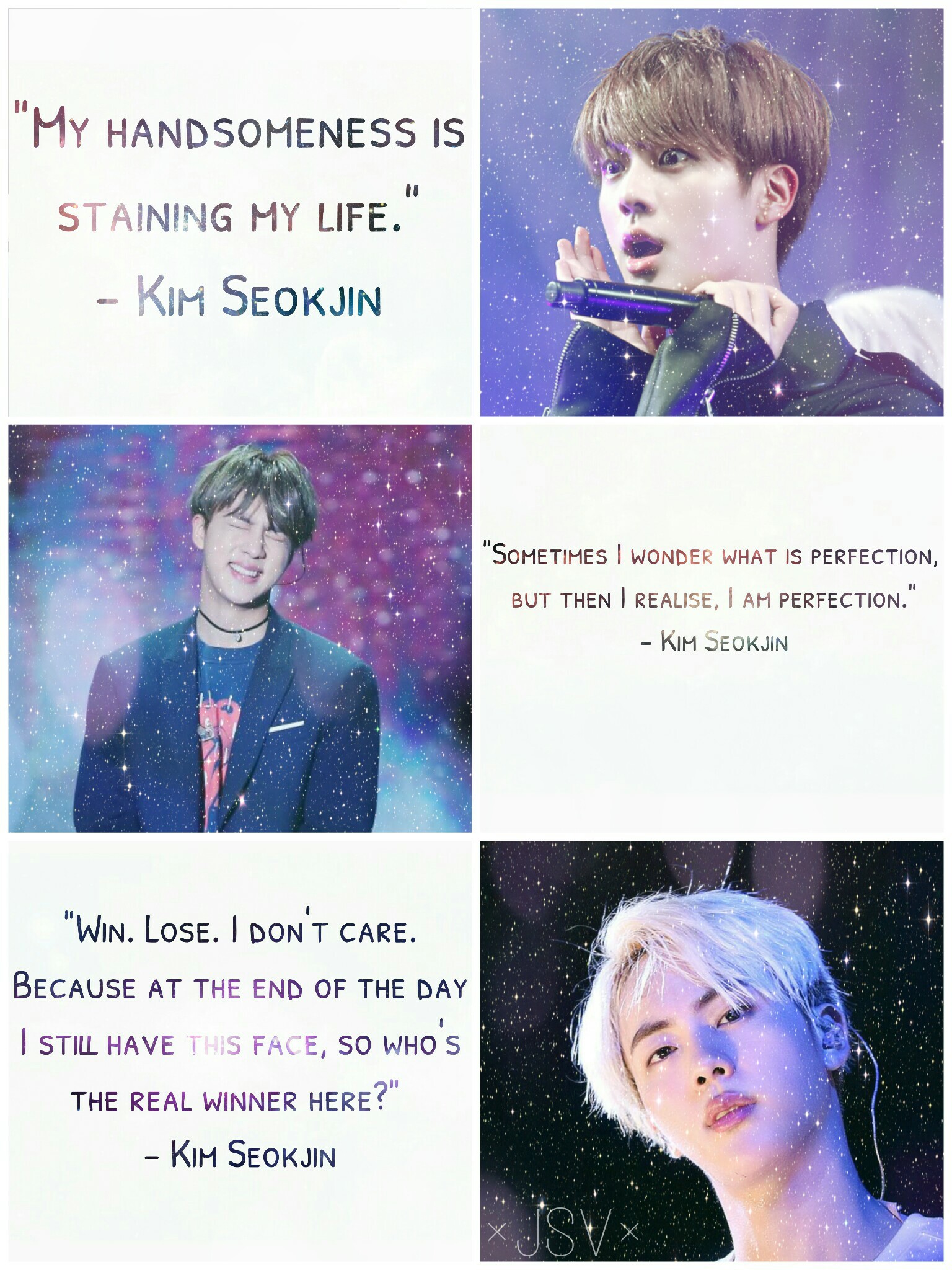 bts btsjin quotes - Jin is such a princess, I love it...
